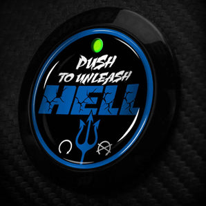Push to Unleash Hell - Fits Ford F Series Trucks - Push Start Button Cover for F150 F250 Super Duty and More